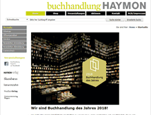 Tablet Screenshot of haymonbuchhandlung.at